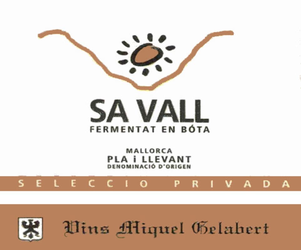 Vins Miquel Gelabert Sa Vall Seleccio Privada 2013 Front Label