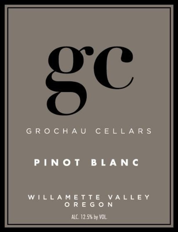 GC Grochau Cellars Pinot Blanc 2012 Front Label