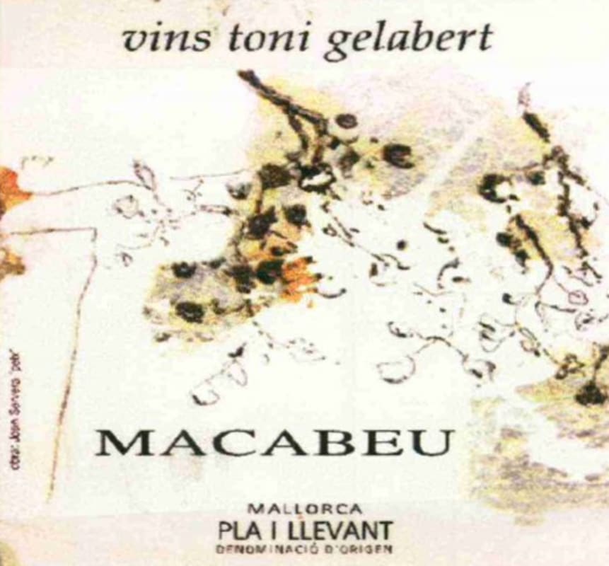 Vins Toni Gelabert Macabeu 2013 Front Label