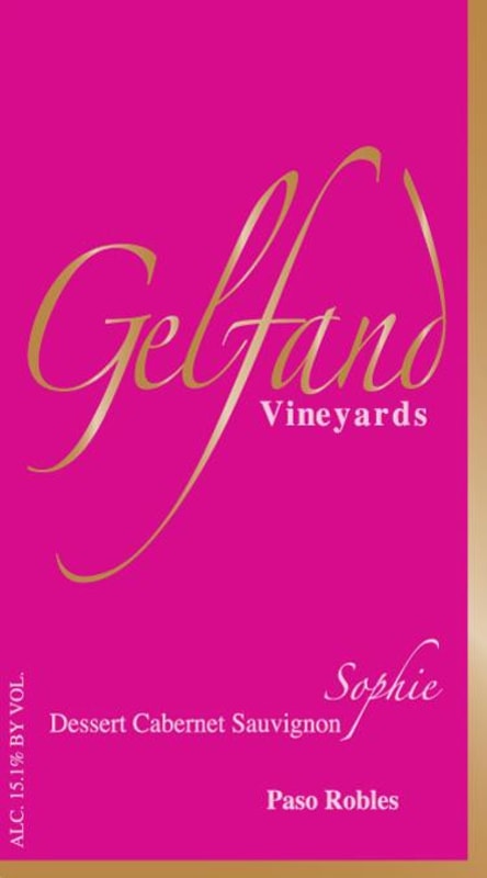 Gelfand Vineyards Sophie Dessert Cabernet Sauvignon 2014 Front Label