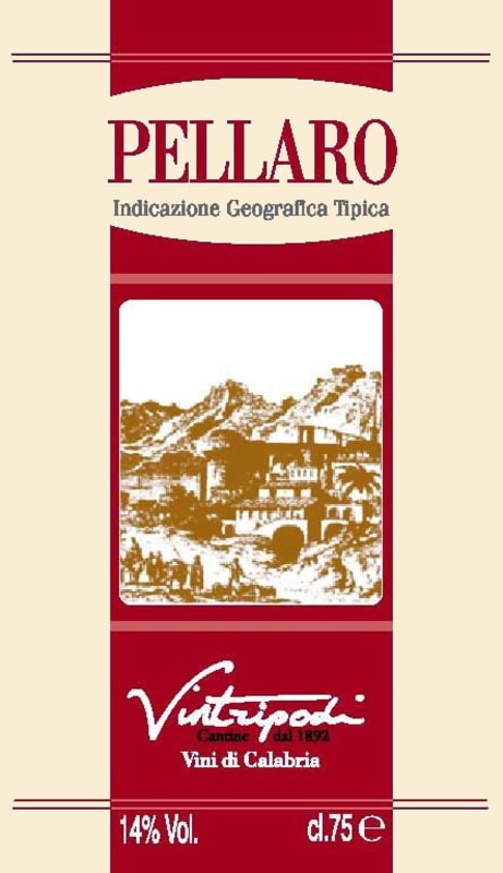 Vintripodi Palizzi Rosso 2005 Front Label