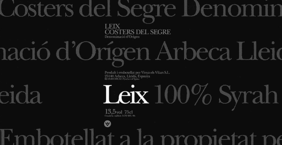 Vinya els Vilars Leix 2005 Front Label