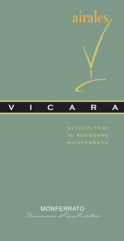 Visconti Cassinis Ravizza Monferrato Airales Bianco 2013 Front Label