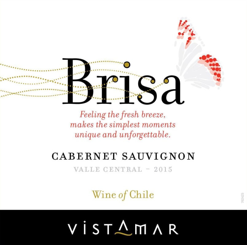 Vistamar Brisa Cabernet Sauvignon 2015 Front Label