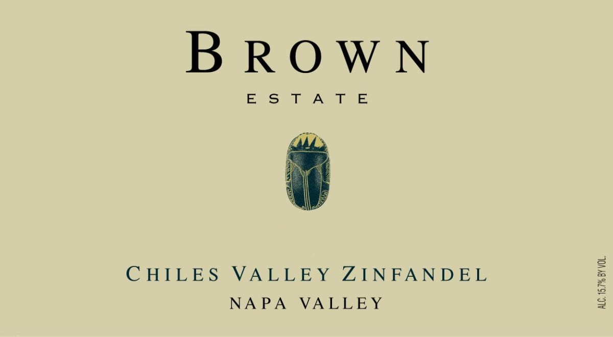 Brown Estate Chiles Valley Zinfandel 2013 Front Label