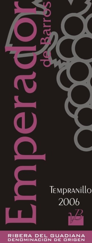 Viticulturoes de Barros Emperador de Barros Tempranillo 2006 Front Label