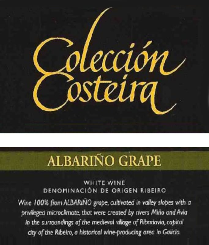 Vitinicola del Ribeiro Coleccion Costeira Albarino 2008 Front Label