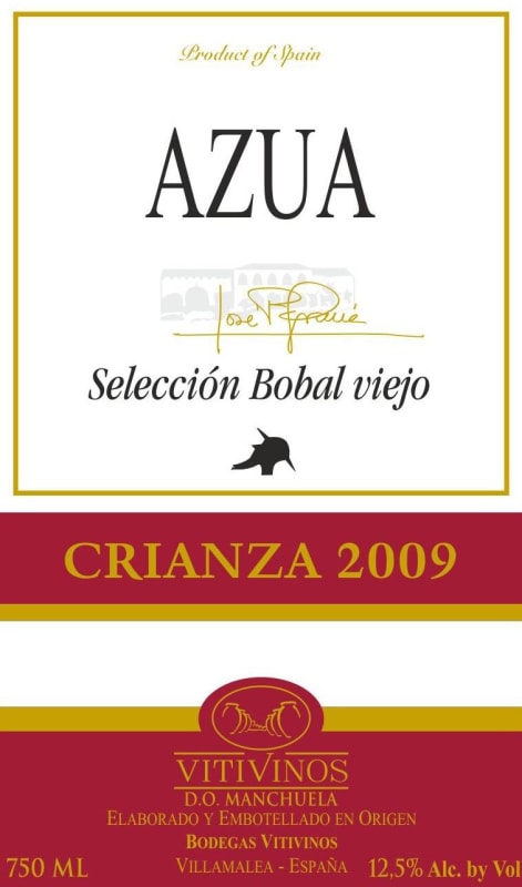 Vitivinos Anunciacion, SCL Seleccion Viejo Crianza Bobal 2009 Front Label