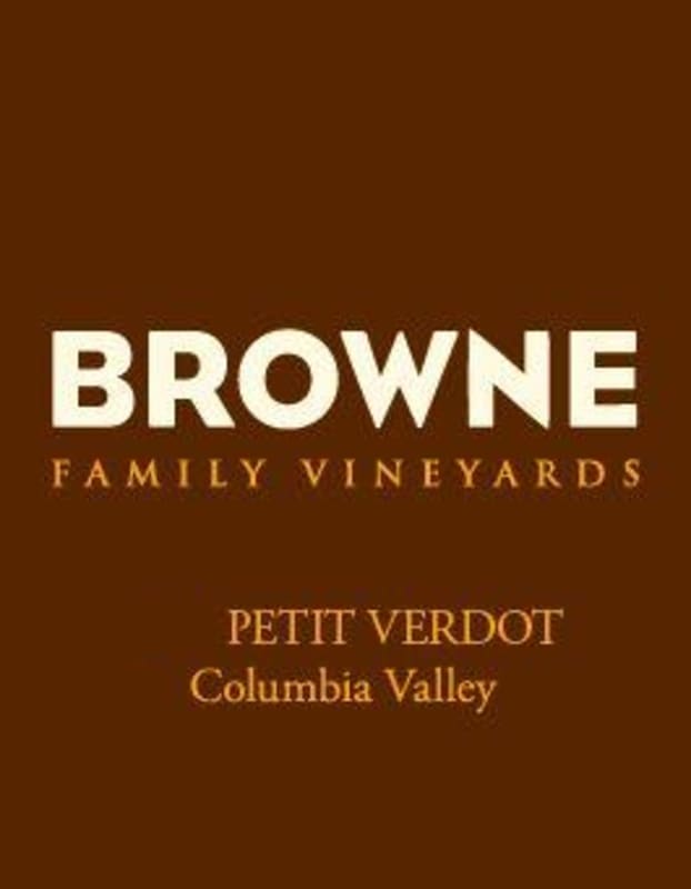 Browne Family Vineyards Petit Verdot 2012 Front Label