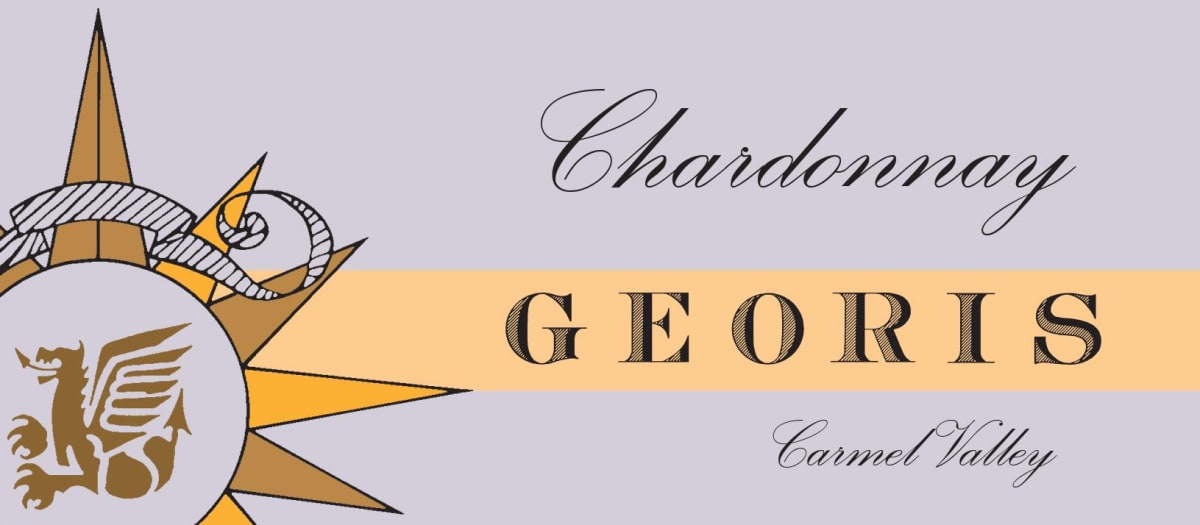 Georis Winery Chardonnay 2015 Front Label