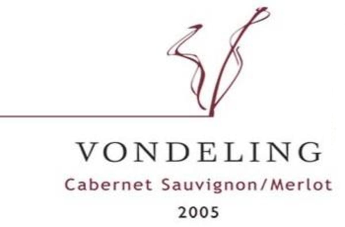 Vondeling Wines Cabernet Sauvignon/Merlot 2005 Front Label