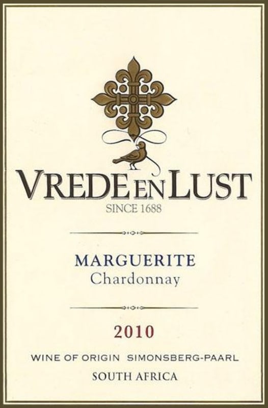 Vrede en Lust Marguerite 2010 Front Label