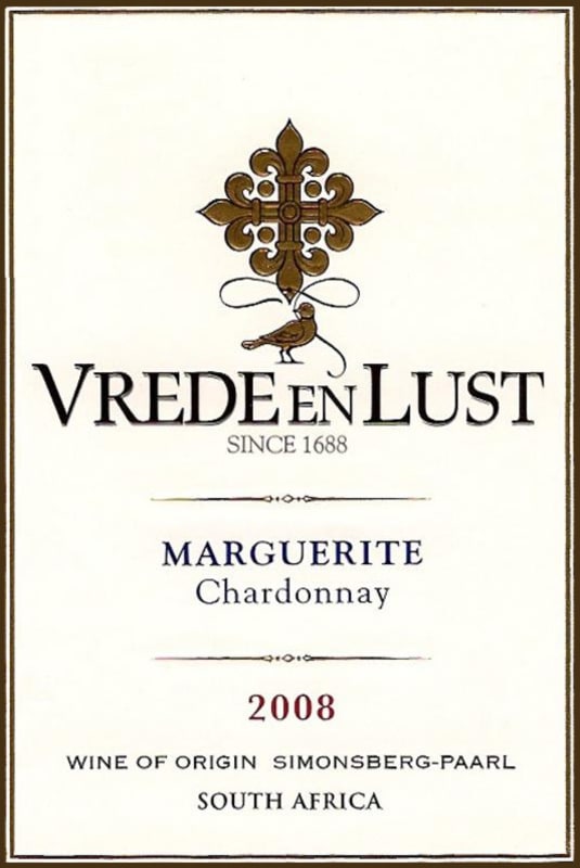 Vrede en Lust Marguerite 2008 Front Label