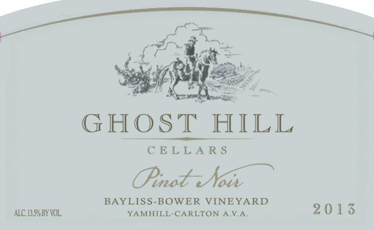 Ghost Hill Cellars Bayliss Bower Vineyard Pinot Noir 2013 Front Label