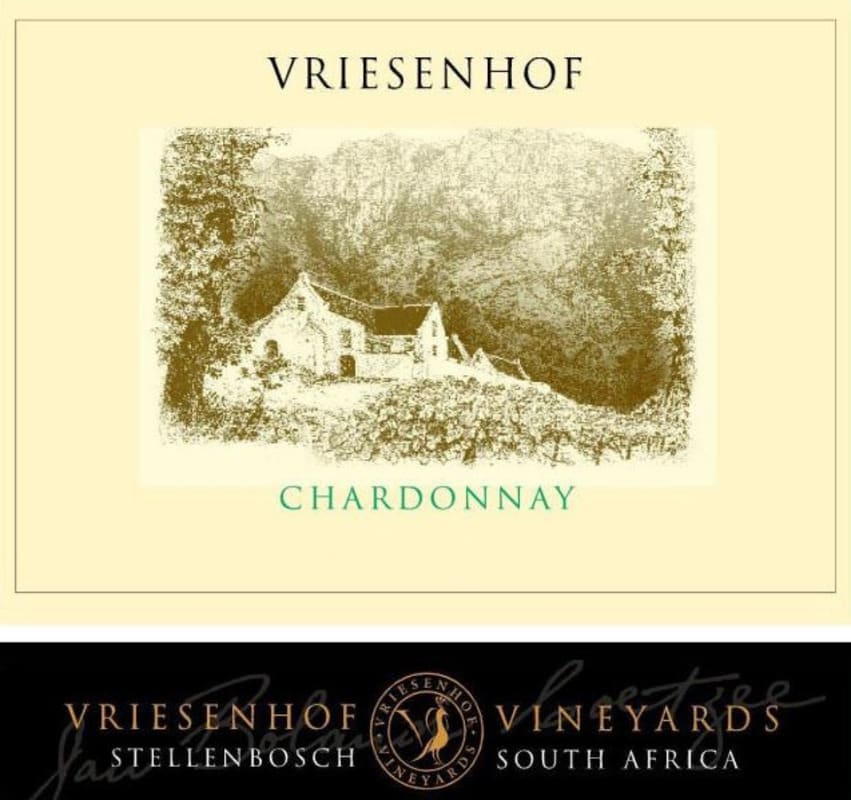 Vriesenhof Vineyards Vineyards Chardonnay 2013 Front Label