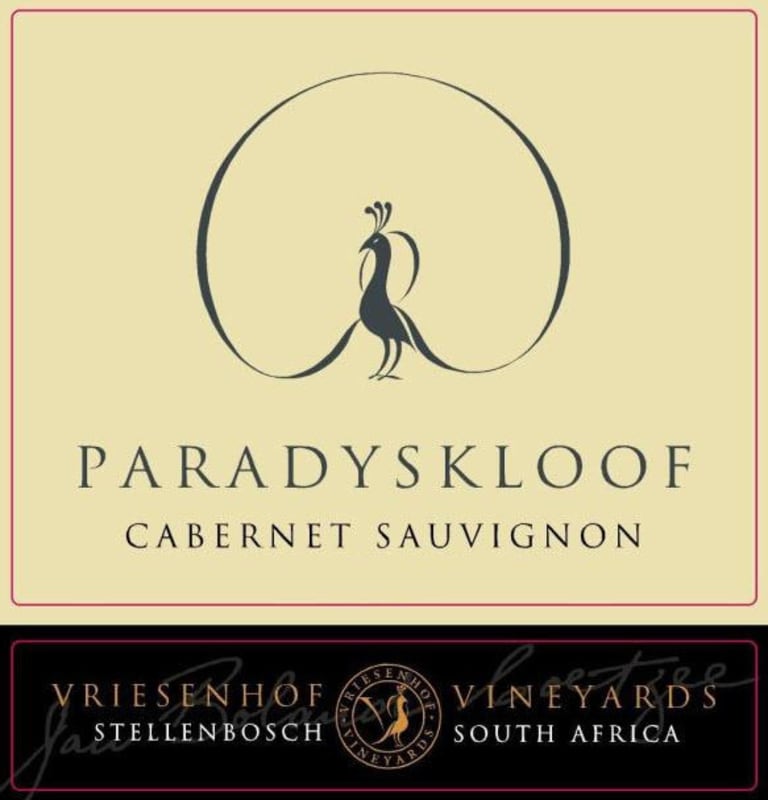 Vriesenhof Vineyards Paradyskloof Cabernet Sauvignon 2013 Front Label