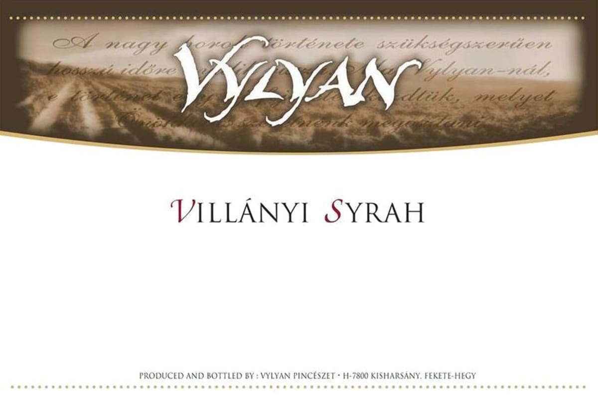 Vylyan Vineyards & Winery Syrah 2012 Front Label