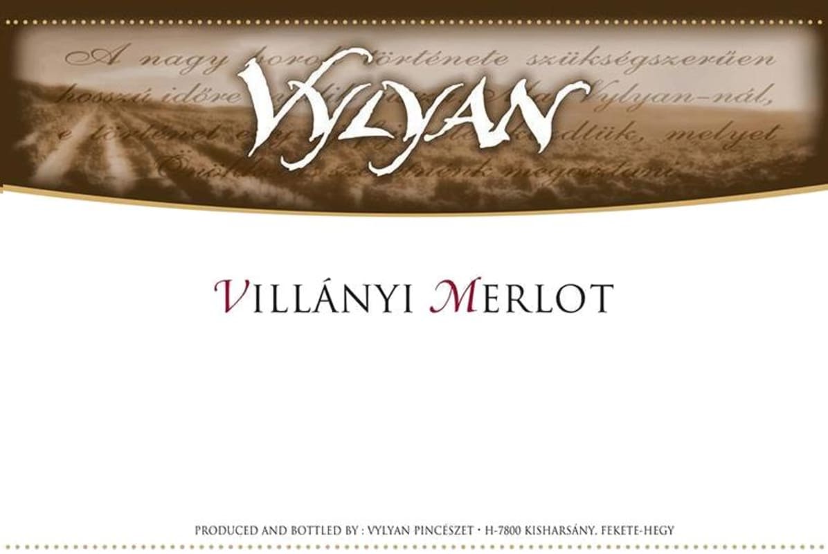 Vylyan Vineyards & Winery Merlot 2012 Front Label
