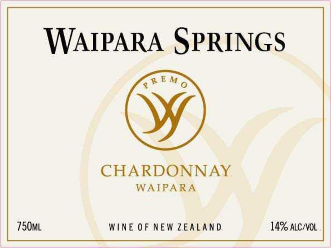 Waipara Springs Premo Chardonnay 2011 Front Label