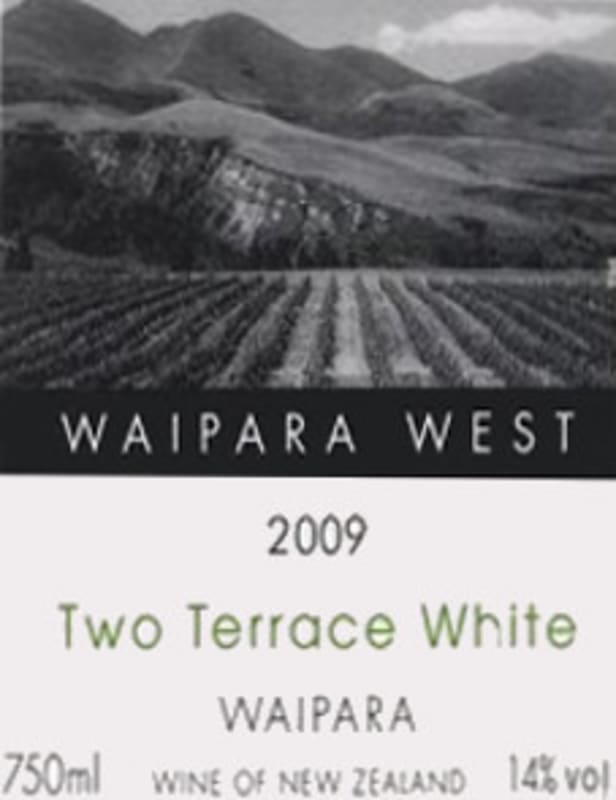 Waipara West Two Terrace White 2009 Front Label
