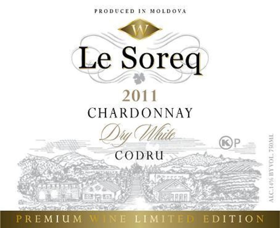 Waldman & Sons Le Soreq Chardonnay 2011 Front Label