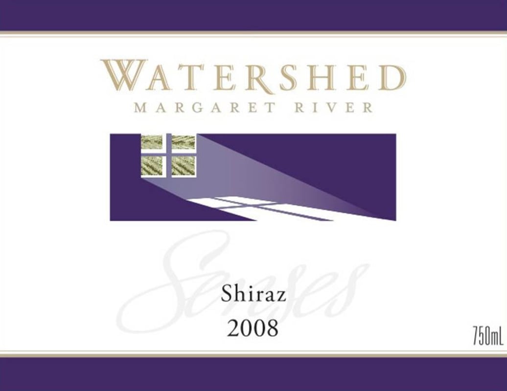 Watershed Premium Wines 1Senses Shiraz 2008 Front Label
