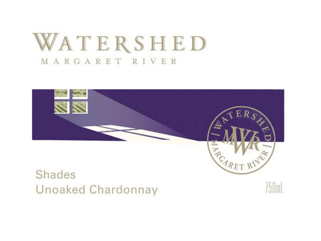 Watershed Premium Wines Shades Unoaked Chardonnay 2012 Front Label