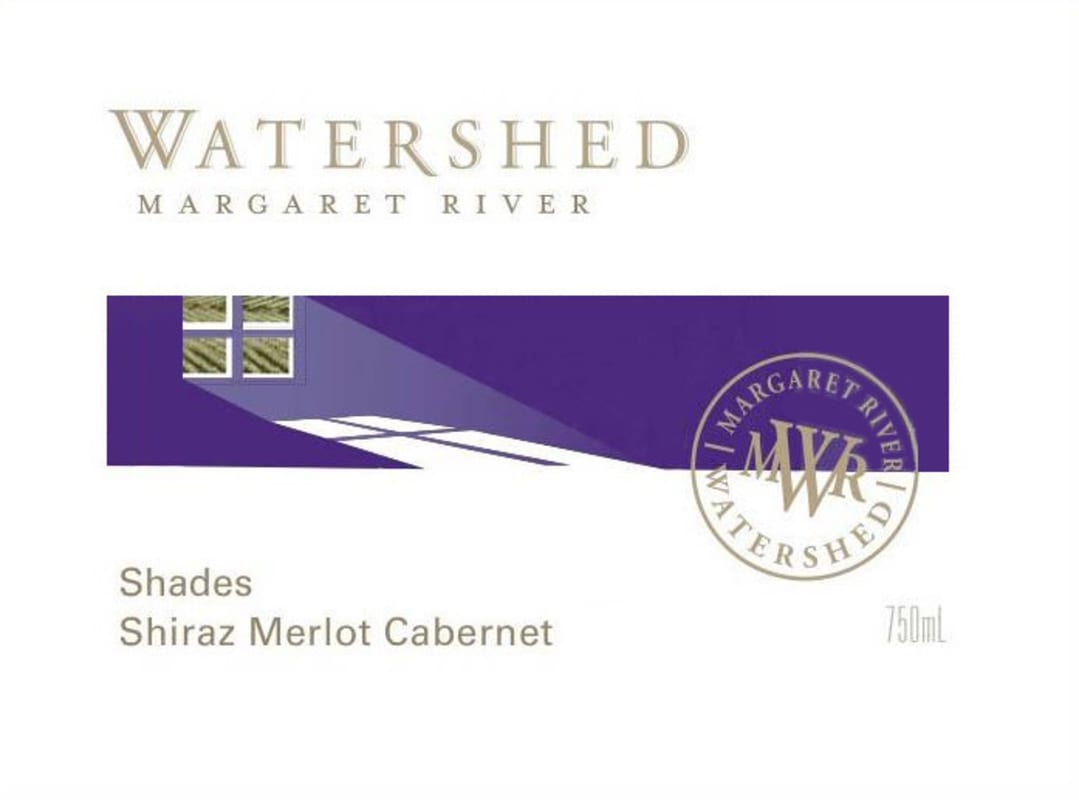 Watershed Premium Wines Shades Shiraz Merlot Cabernet 2014 Front Label