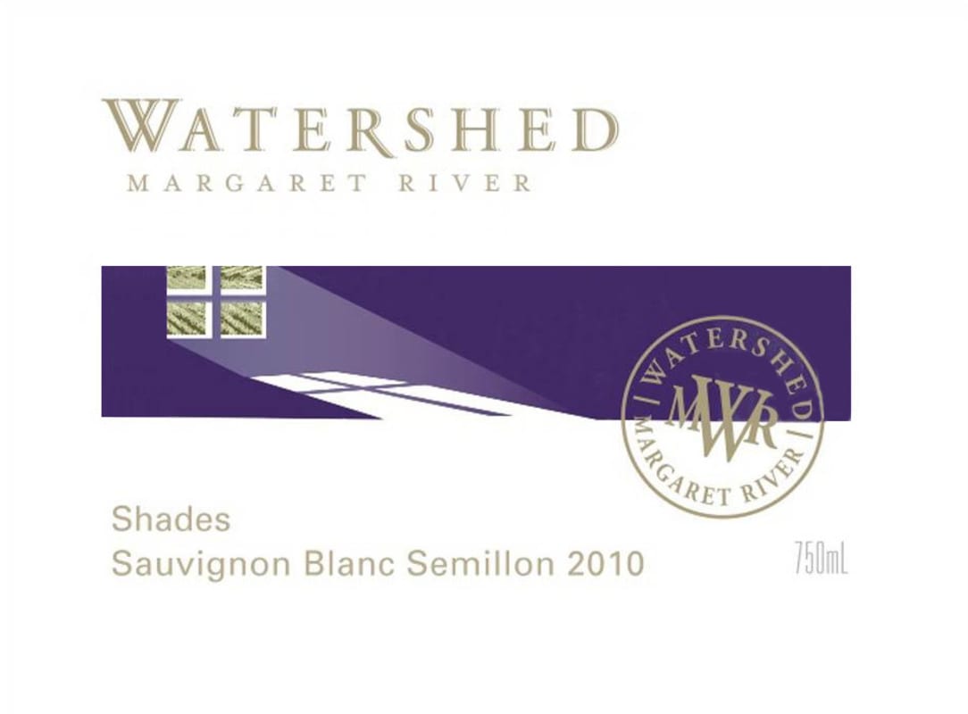 Watershed Premium Wines Shades Sauvignon Blanc Semillon 2010 Front Label