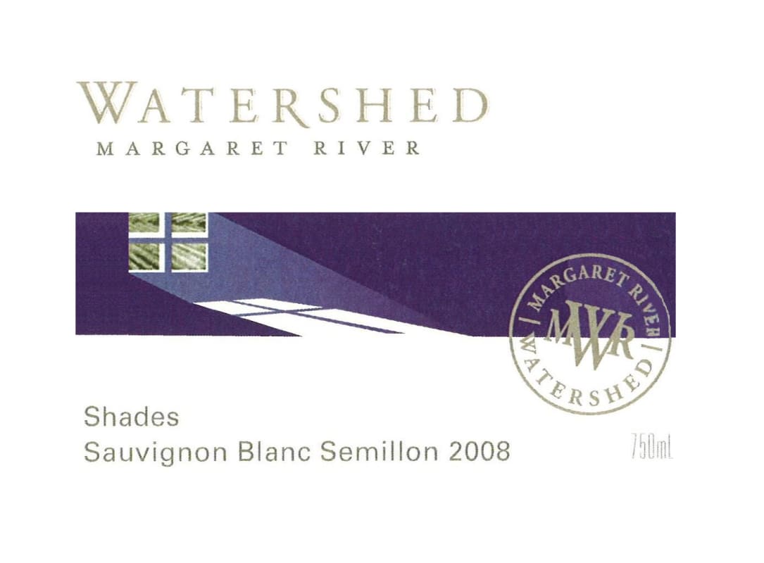 Watershed Premium Wines Shades Sauvignon Blanc Semillon 2008 Front Label