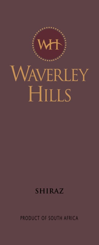 Waverley Hills Shiraz 2010 Front Label