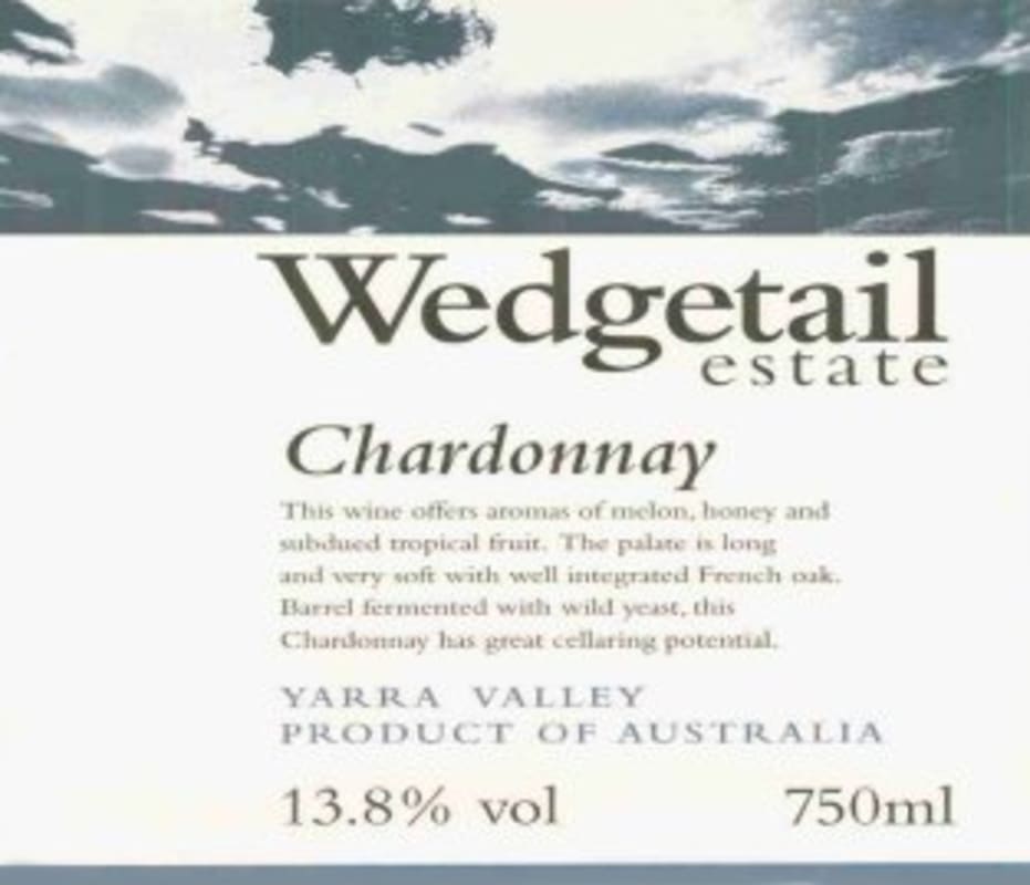 Wedgetail Estate Single Vineyard Chardonnay 2005 Front Label