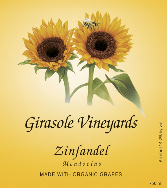 Girasole Vineyards Zinfandel 2007 Front Label