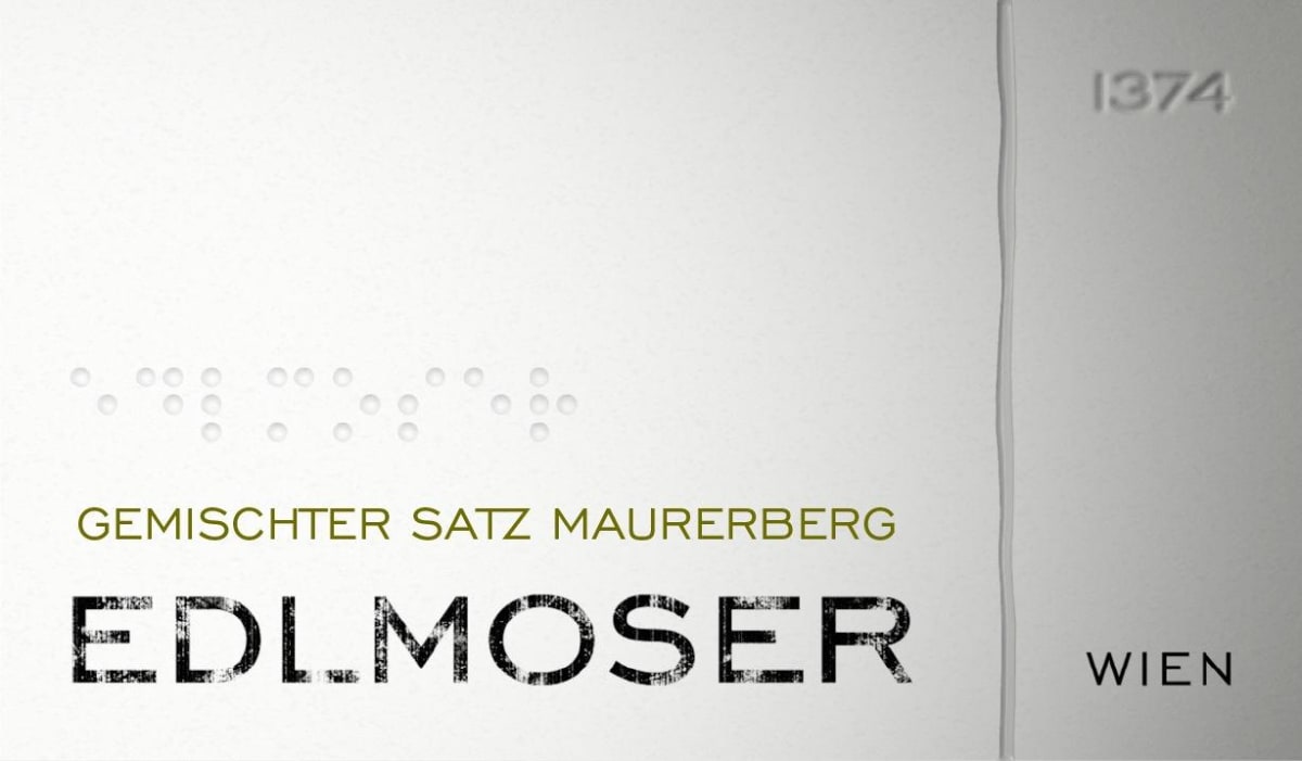 Weinbau Edlmoser Maurerberg Gemischter Satz 2012 Front Label