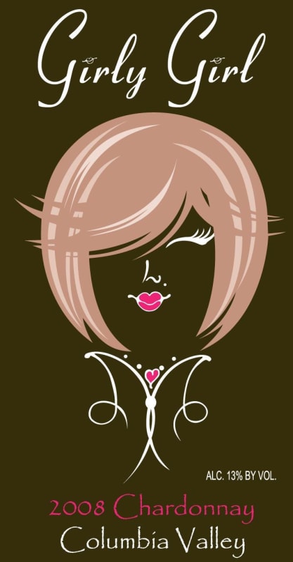Girly Girl Wines Chardonnay 2008 Front Label