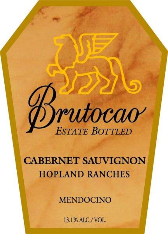 Brutocao Hopland Ranches Cabernet Sauvignon 2013 Front Label