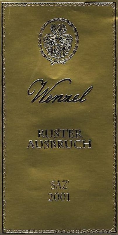 Weinbau Michael Wenzel Ruster Ausbruch Saz 2001 Front Label