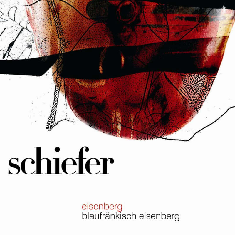 Weinbau Schiefer Eisenberg Blaufrankisch 2012 Front Label