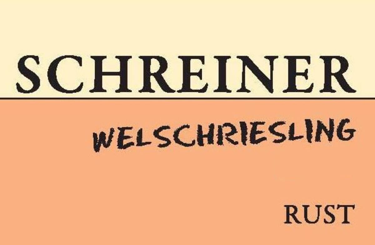 Weinbau Schreiner Welschriesling 2012 Front Label