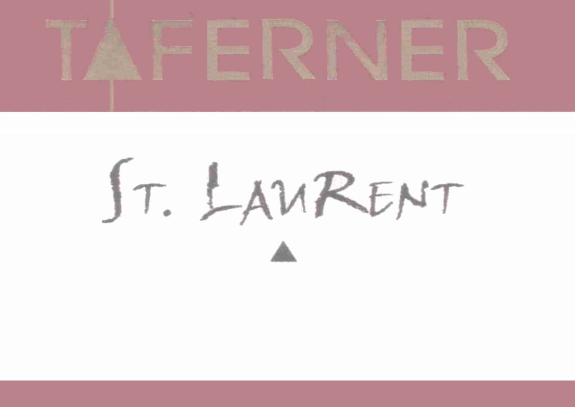 Weinbau Taferner St. Laurent 2015 Front Label