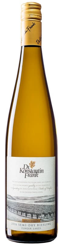 Dr. Konstantin Frank Semi-Dry Riesling 2016 Front Bottle Shot