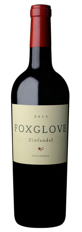 Foxglove Zinfandel 2015 Front Bottle Shot