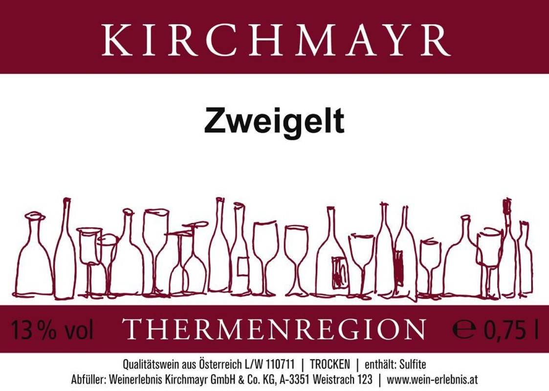Weinerlebnis Kirchmayr Zweigelt 2012 Front Label