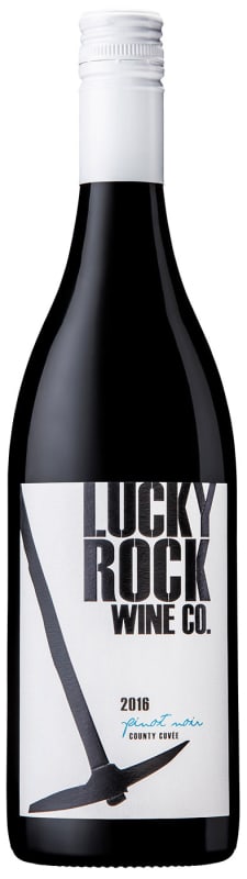 Lucky Rock Wine Co. Pinot Noir 2016 Front Bottle Shot