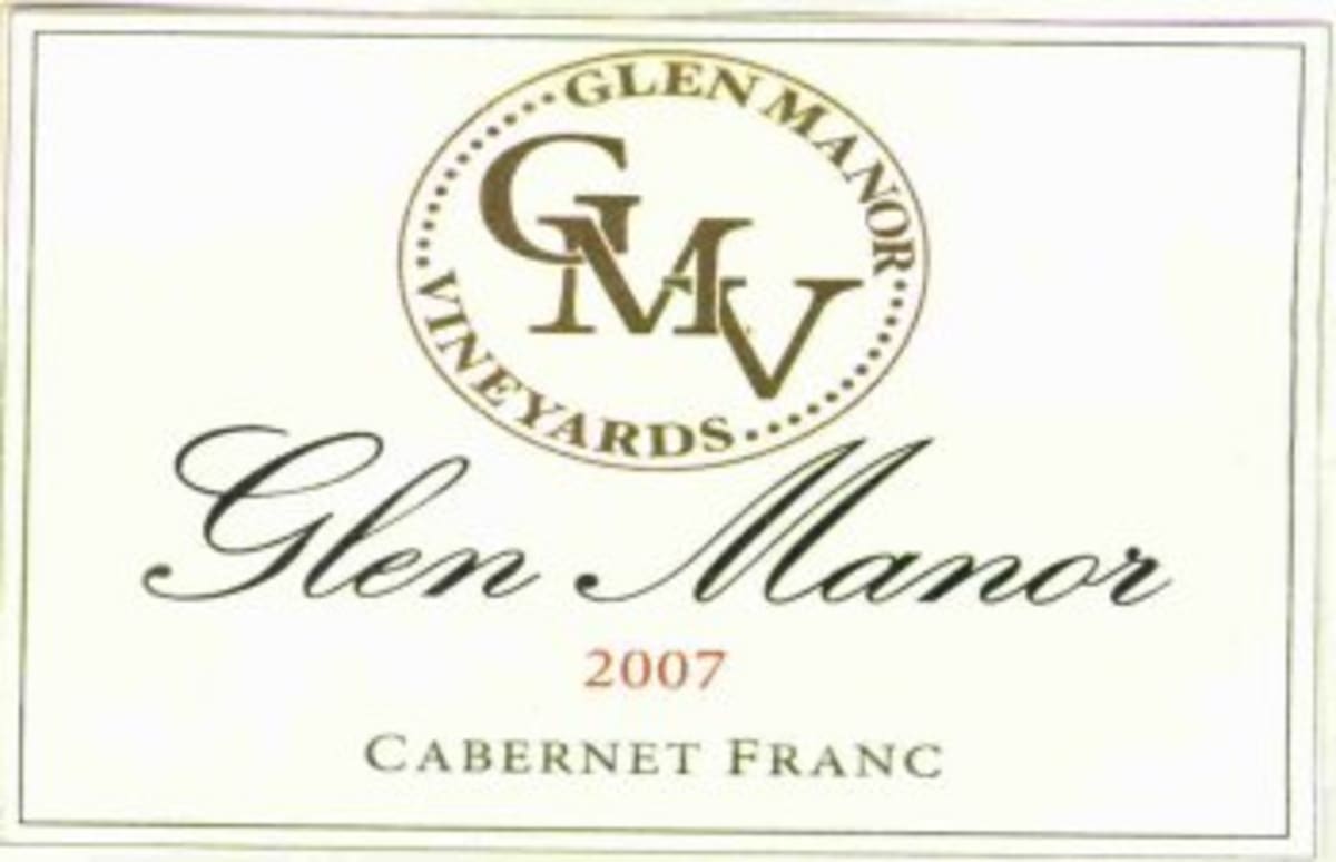 Glen Manor Vineyards Cabernet Franc 2007 Front Label