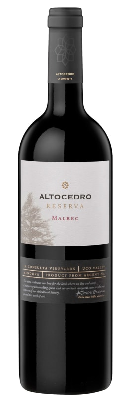 Altocedro Old Vine Reserve Malbec 2015 Front Bottle Shot