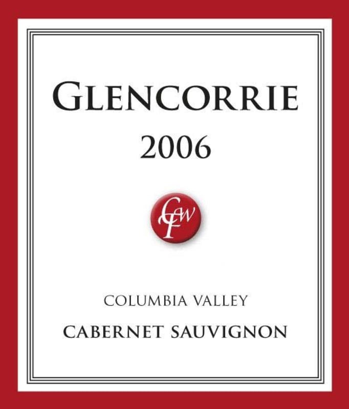 Glencorrie Winery Cabernet Sauvignon 2006 Front Label