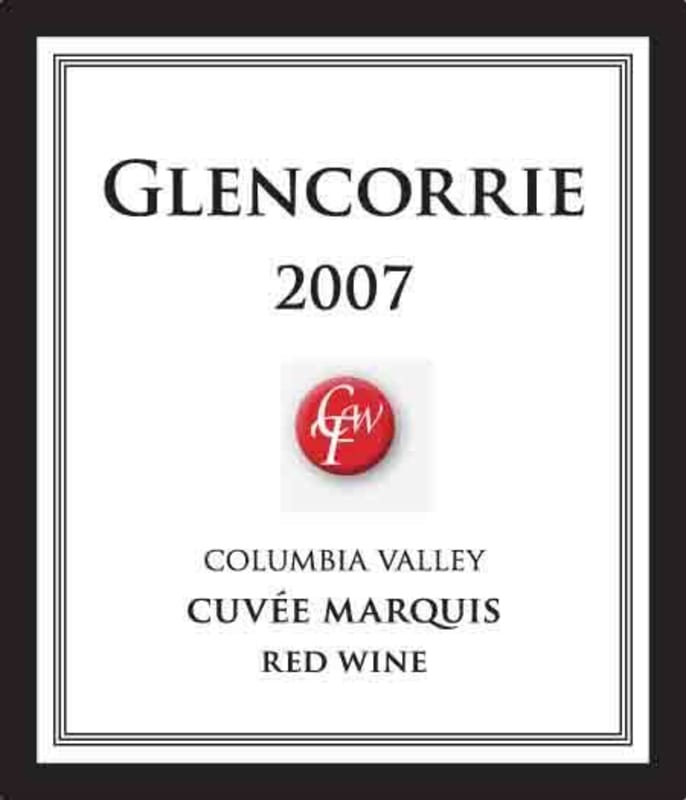 Glencorrie Winery Cuvee Marquis 2007 Front Label