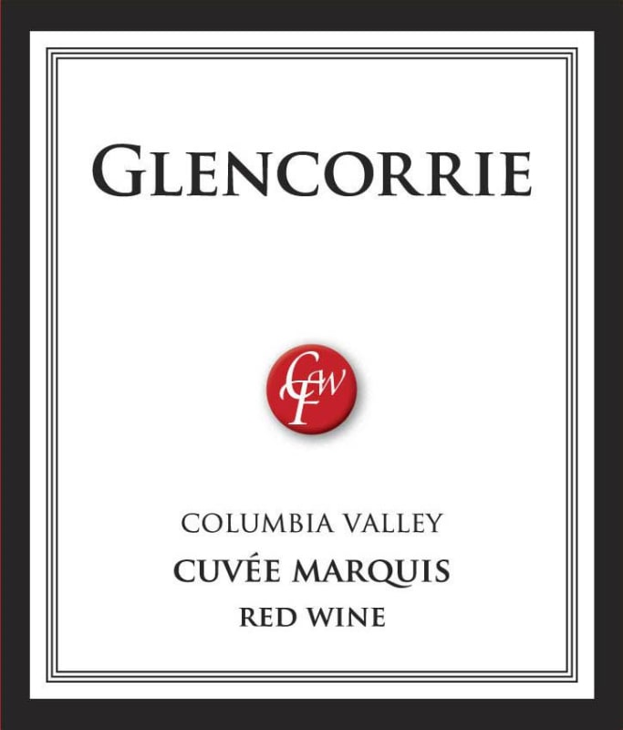 Glencorrie Winery Cuvee Marquis 2012 Front Label