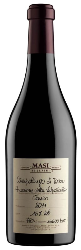 Masi Campolongo di Torbe Amarone 2011 Front Bottle Shot